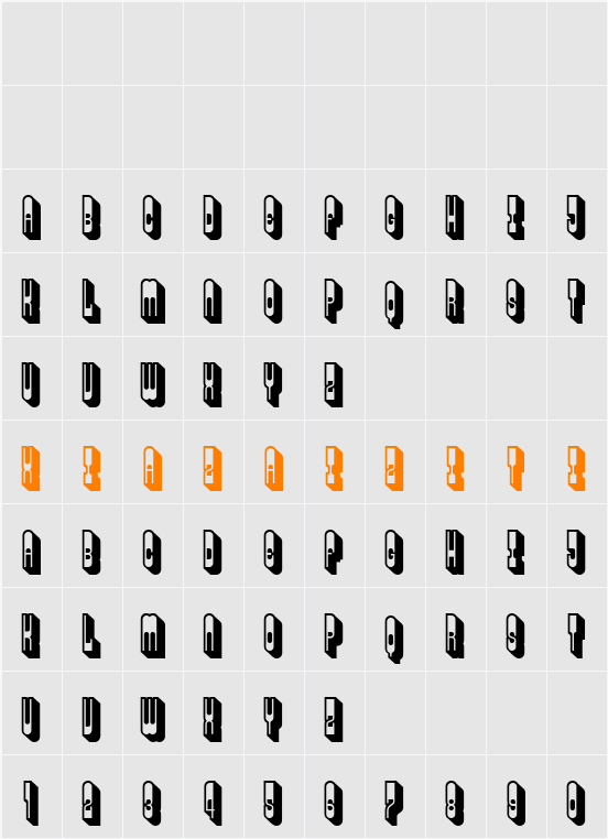 Alexander 字符映射表