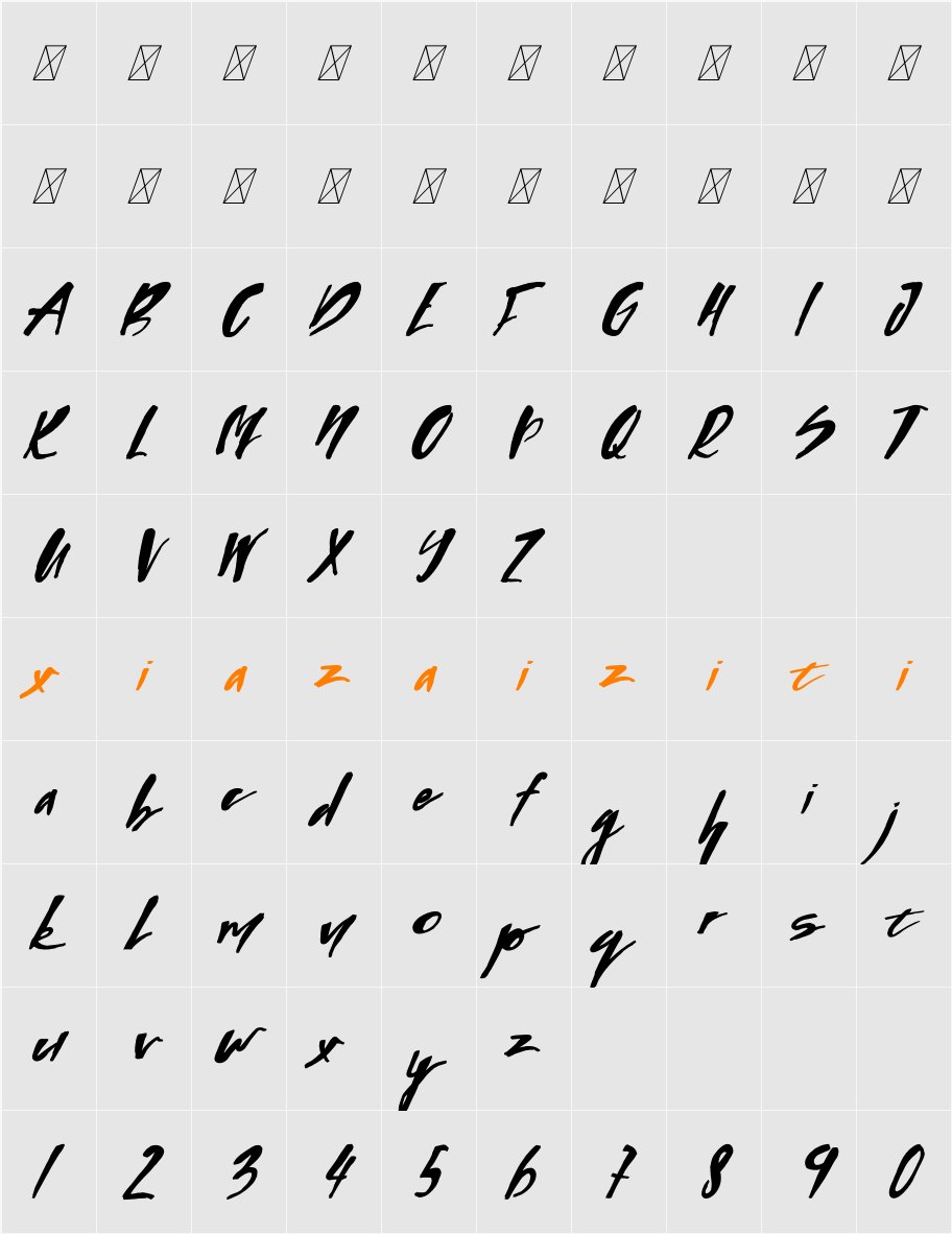 AGENCIES SOLUTIONS 字符映射表