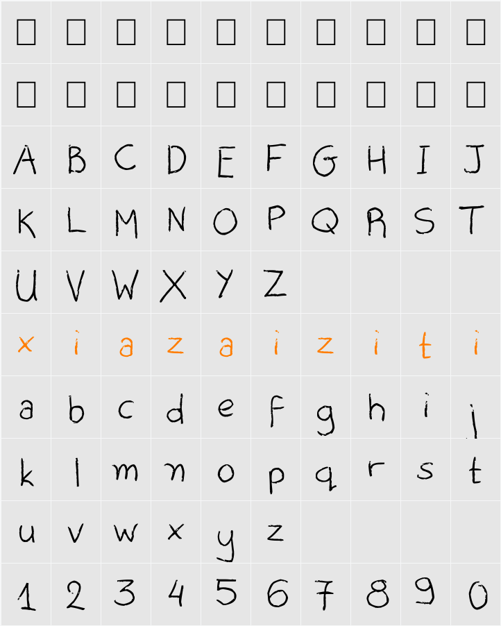 Alice Oranges 字符映射表