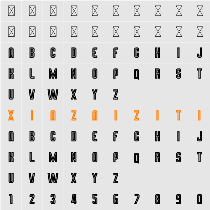 Alejo Line 字符映射表