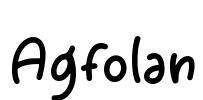 Agfolan 字体预览图