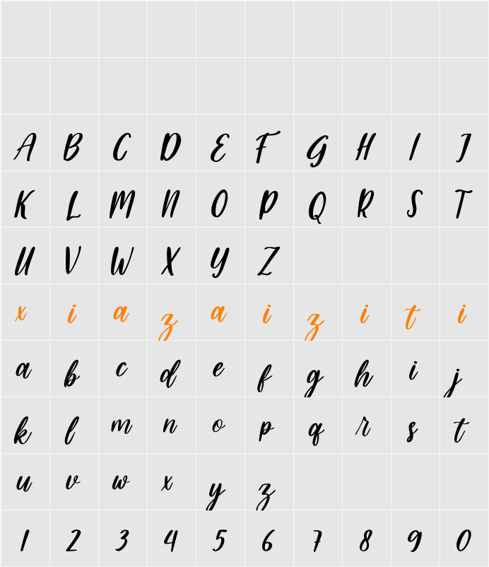 Strike 字符映射表