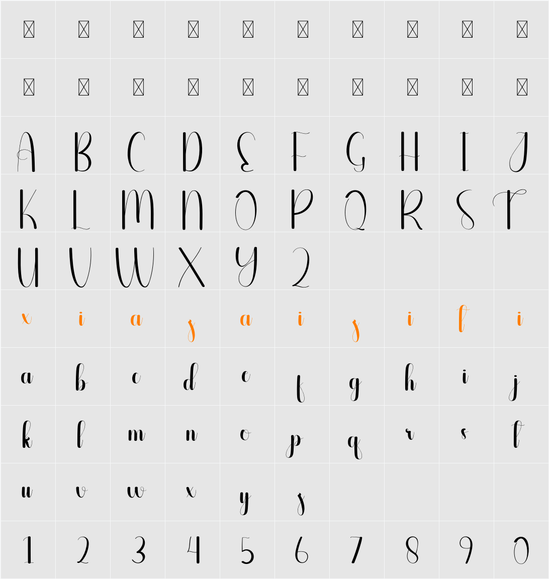 Enlightened 字符映射表