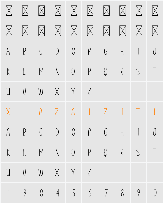 Scenario 字符映射表