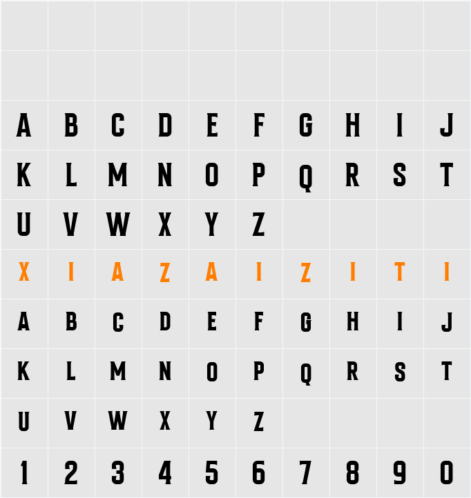 Bondrians 字符映射表