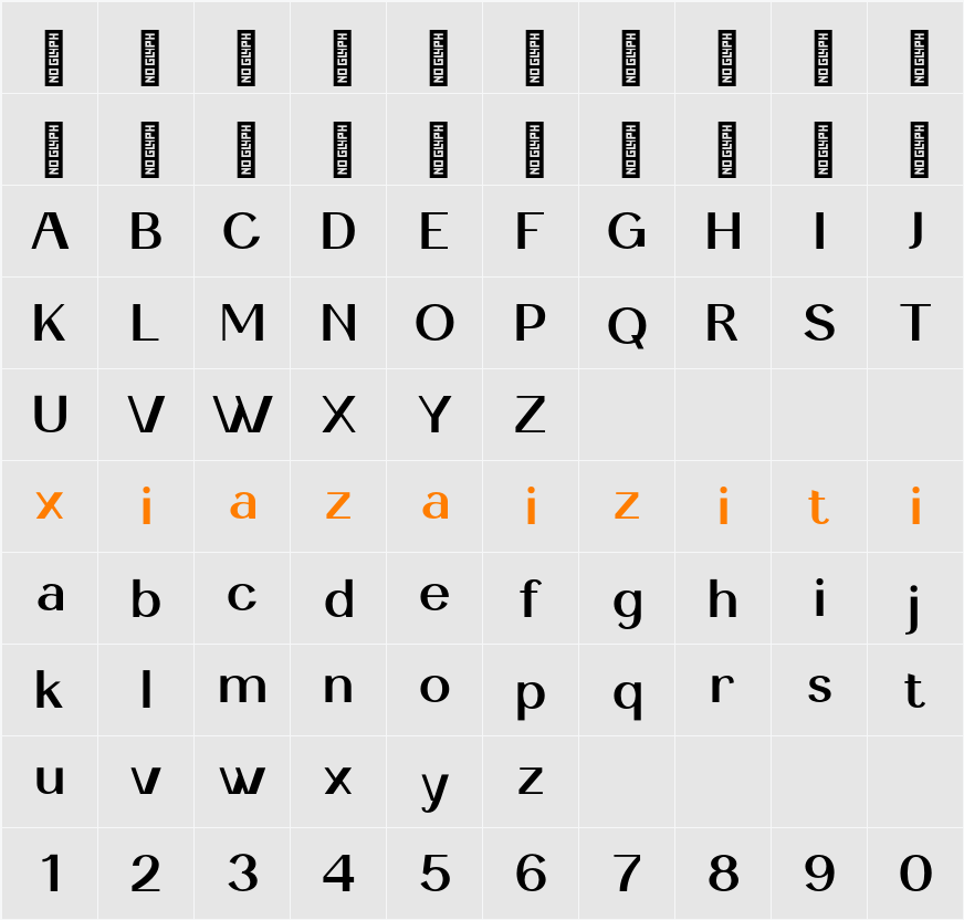 Andimante Personal Use 字符映射表