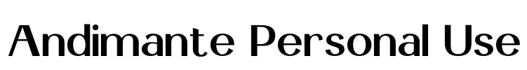 Andimante Personal Use