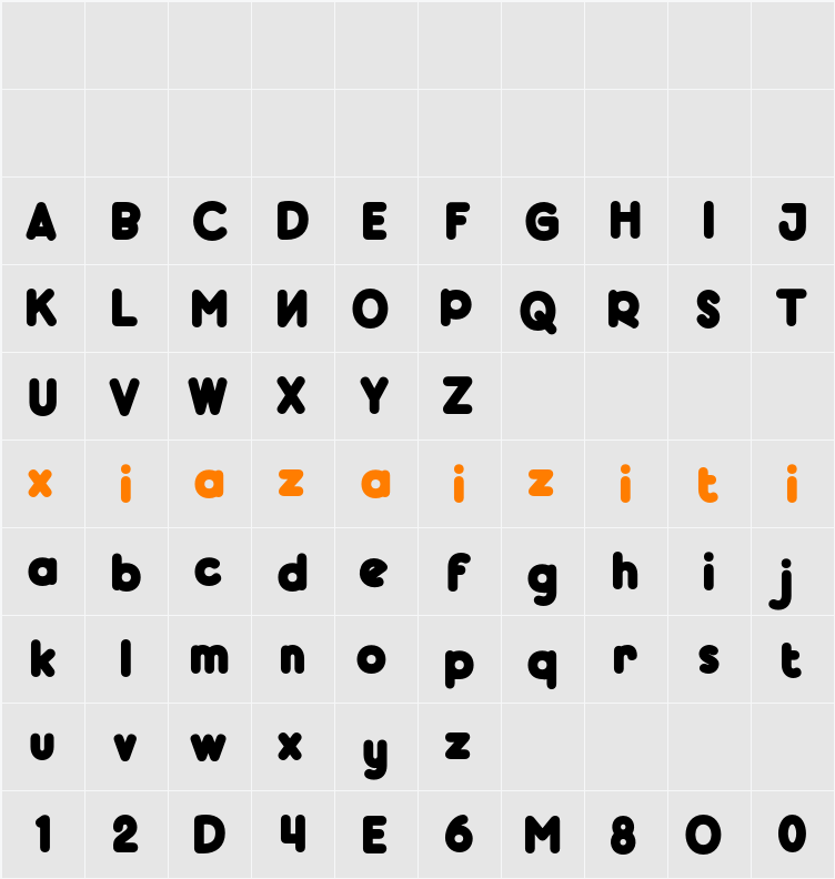 Boldyguard_Demo 字符映射表