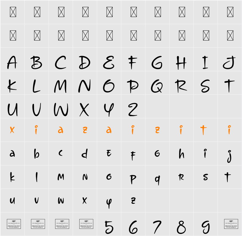 Ravishing 字符映射表
