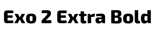 Exo 2 Extra Bold