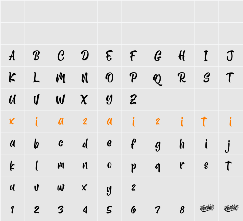 Alibabe 字符映射表