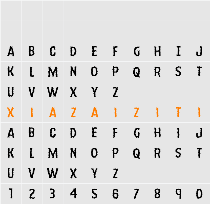Ampire Expanded 字符映射表