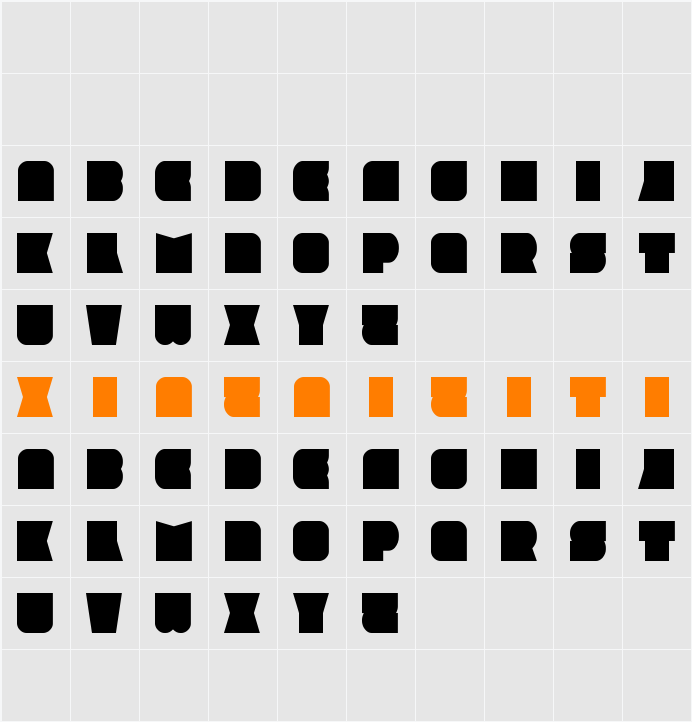 Amirox 字符映射表