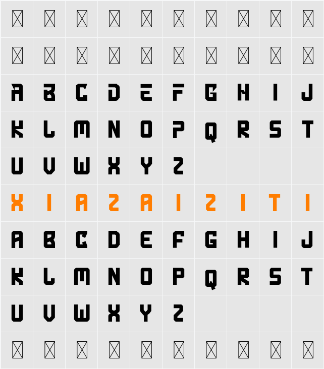 Anchox Sport 字符映射表