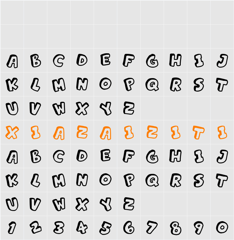 Alphabet Souplings 字符映射表