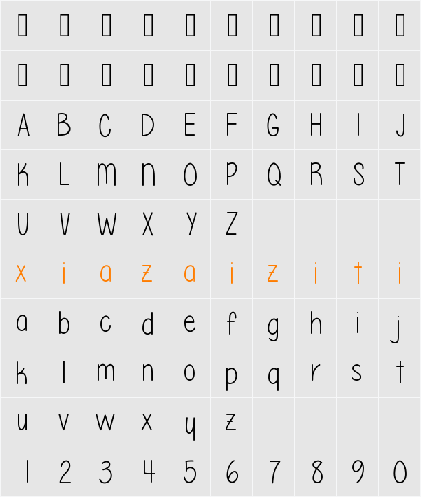 Please write me a song 字符映射表