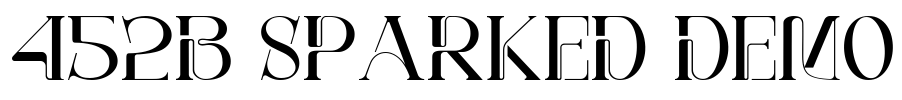 452B Sparked Demo 字体预览图