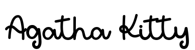 Agatha Kitty 字体预览图