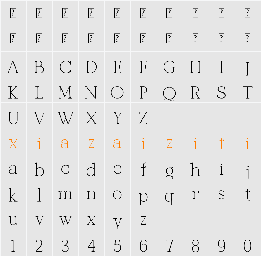 Actalou 字符映射表