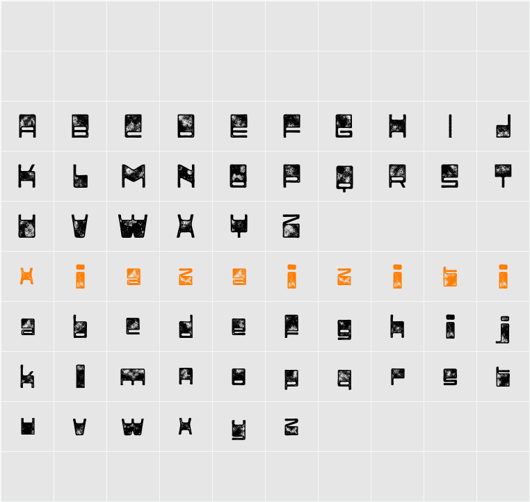 Adfile Stamp Demo 字符映射表