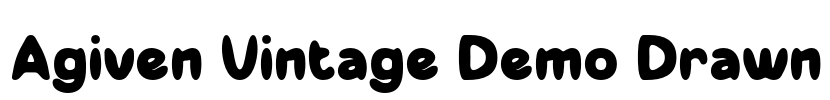 Agiven Vintage Demo Drawn