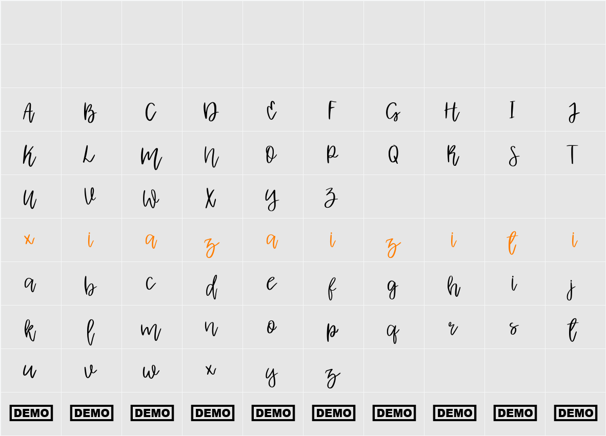 Albret 字符映射表