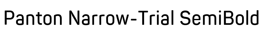 Panton Narrow-Trial SemiBold