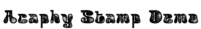 Acaphy Stamp Demo 字体预览图
