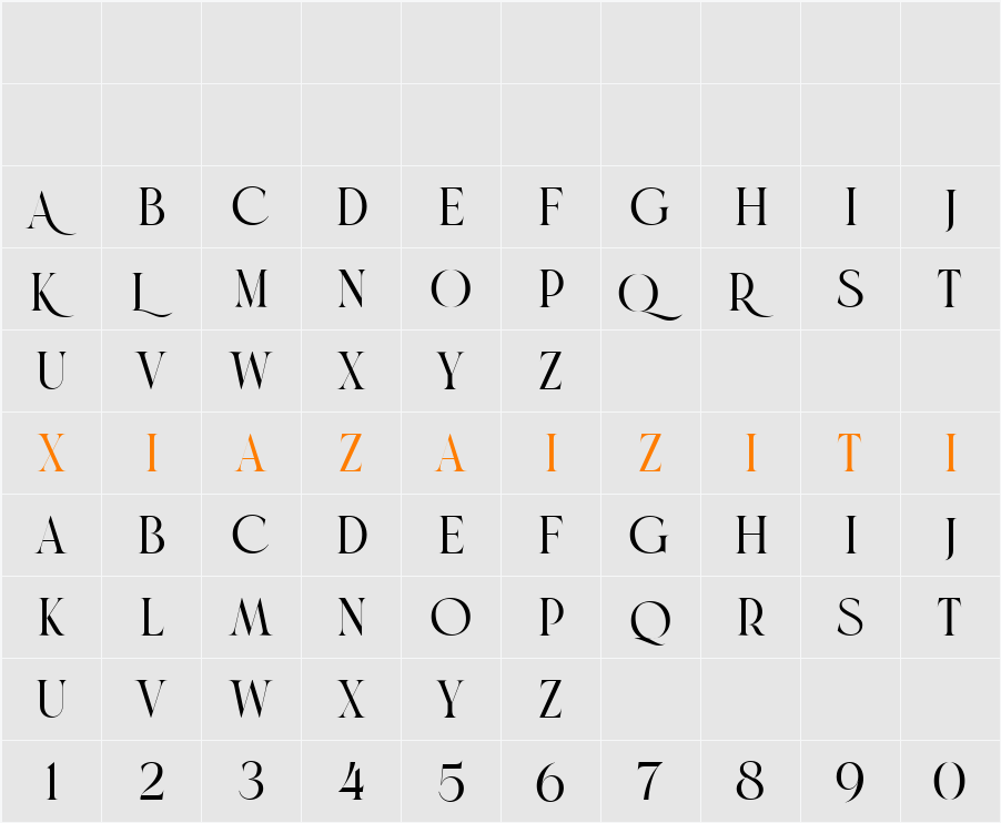 Brand 字符映射表