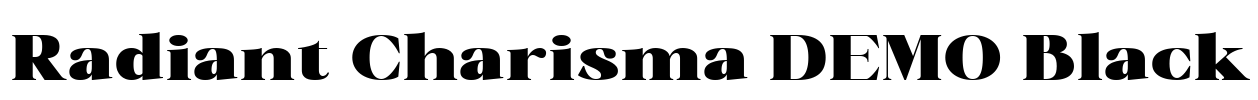 Radiant Charisma DEMO Black