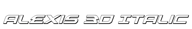 Alexis 3D Italic