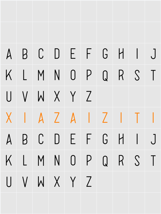 Alpha 字符映射表