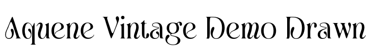 Aquene Vintage Demo Drawn
