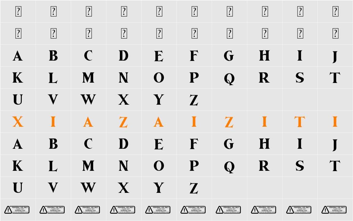 Aostala PERSONAL USE ONLY! 字符映射表