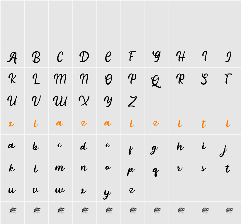 Amalitha  字符映射表