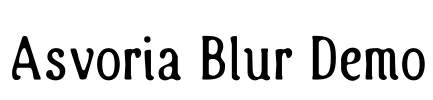 Asvoria Blur Demo