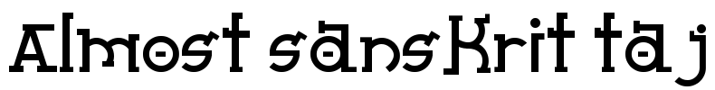 Almost Sanskrit Taj