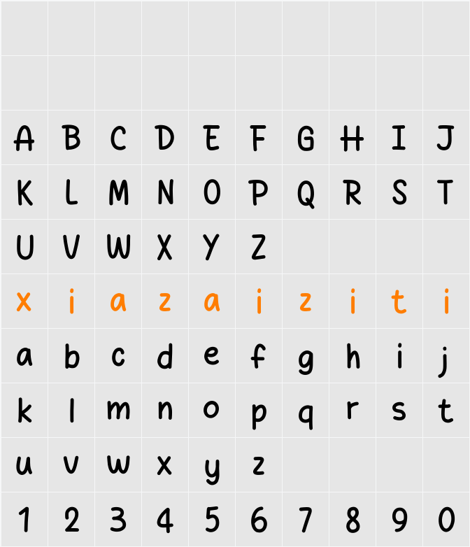 Bond Story 字符映射表