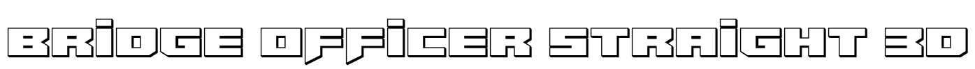 Bridge OFFicer Straight 3D