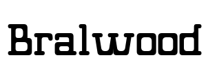 Bralwood 字体预览图