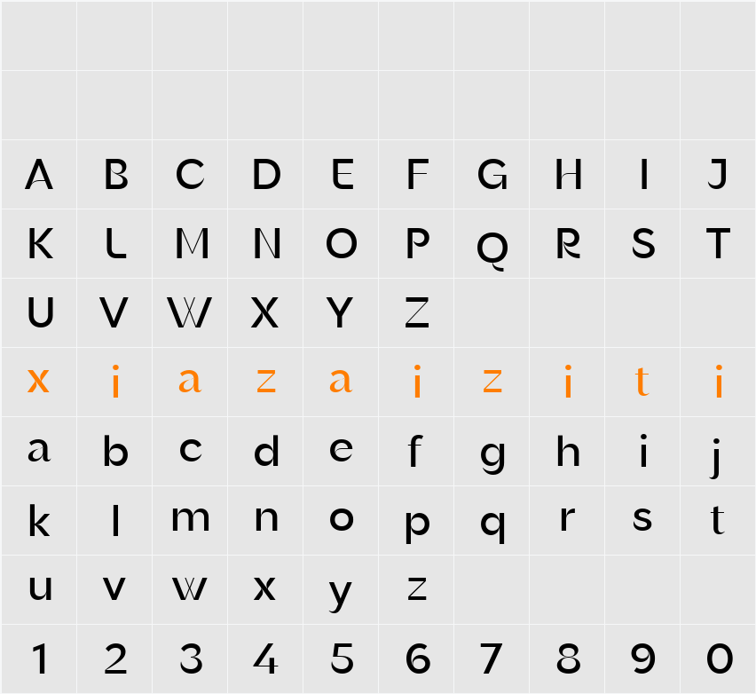 Dsans Med 字符映射表