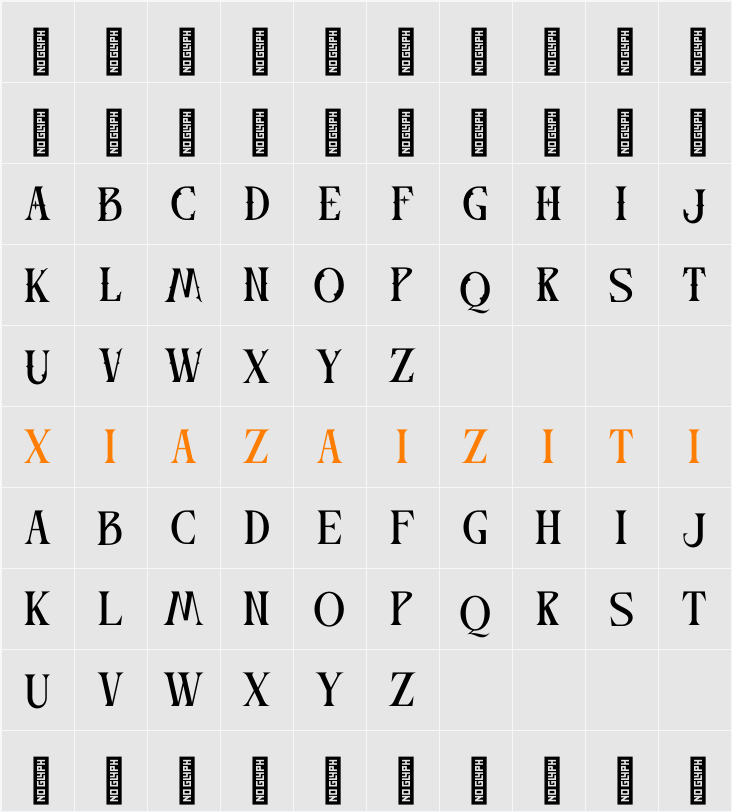 Besxov - Demo Version 字符映射表