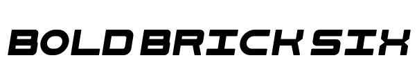 Bold Brick Six 字体预览图