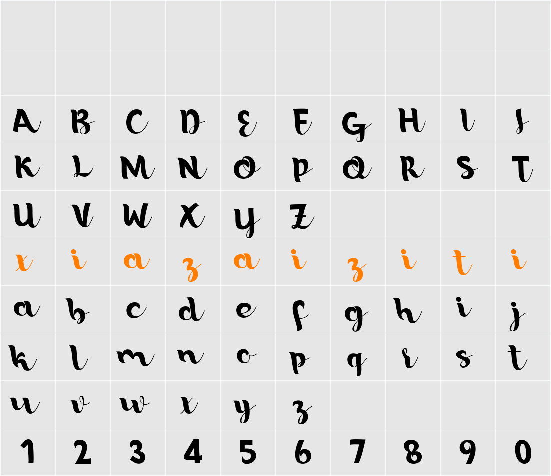 Baby Mentani 字符映射表