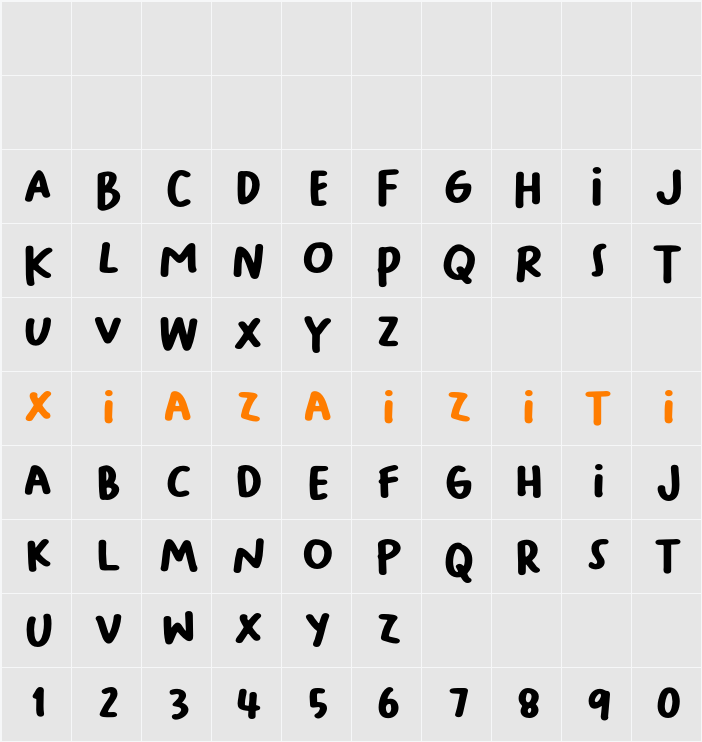 Bakso Sapi 字符映射表