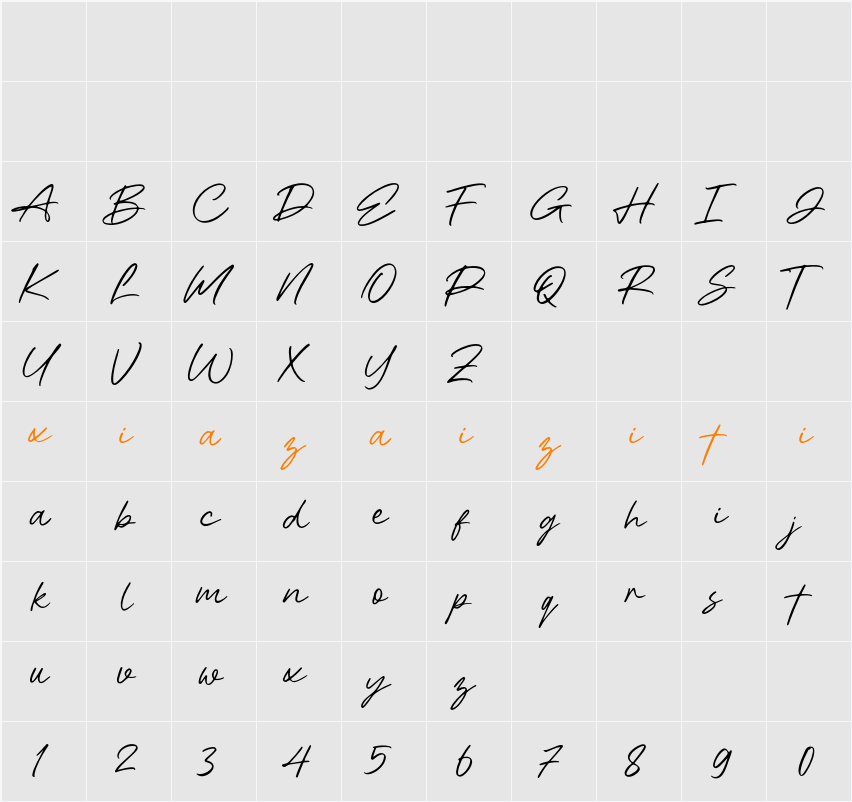 Ballite 字符映射表