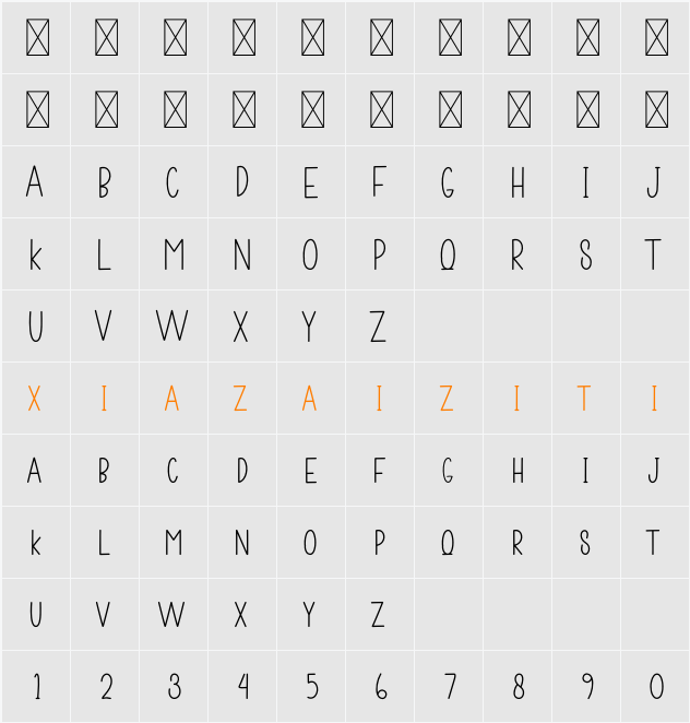 Books And Pens 字符映射表