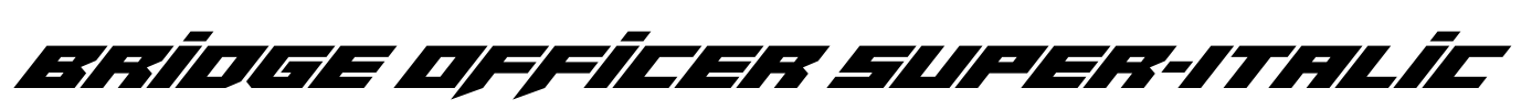 Bridge OFFicer Super-Italic