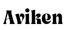 Aviken 字体预览图