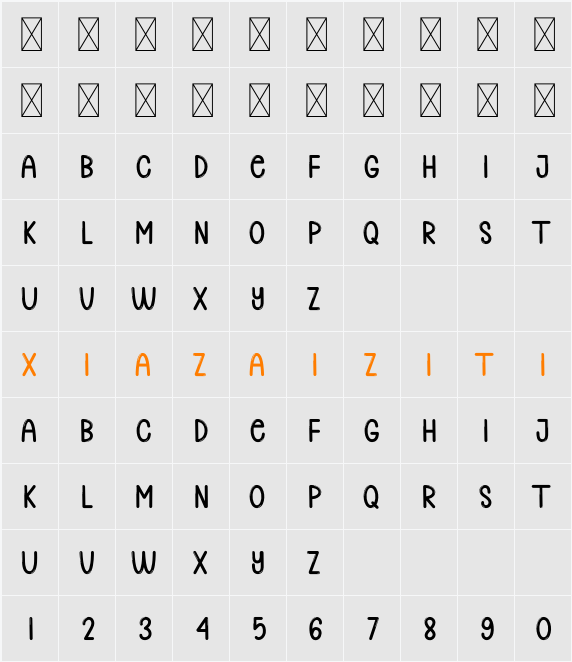 Bites 字符映射表